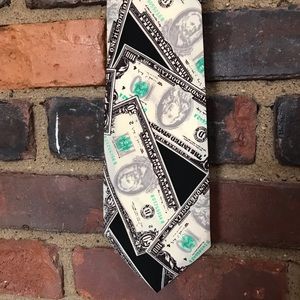 FLORENCE K Inc. $100 $50 bill print tie